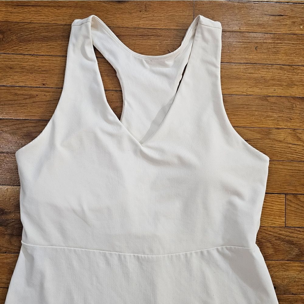 Fabletics On The Go White Built In Bra Dress Large - Picture 6 of 11